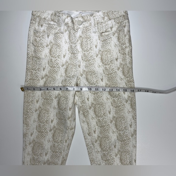 PAIGE Women's Tan Patterned Skinny Jeans - Picture 7 of 10